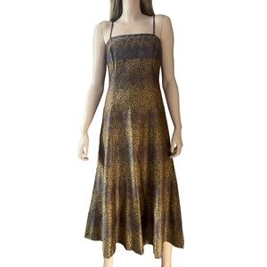 Peruvian Connection Maxi Dress 100% Pima Cotton Sleeveless All Over Print NWOT